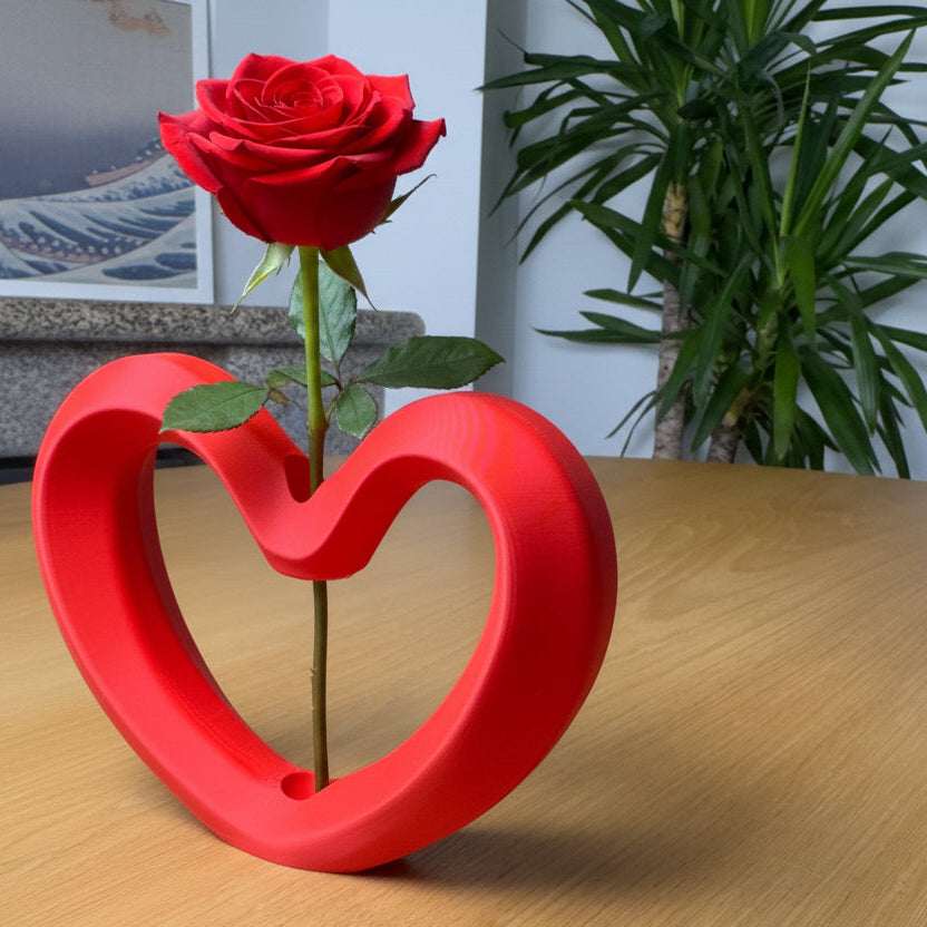 Valentine's Day Heart Vase